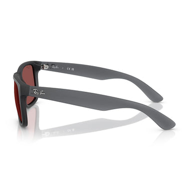Ray-Ban Occhiali da Sole RB4165 687375 Justin Grigio Opale/Violetto Scuro Unisex 2