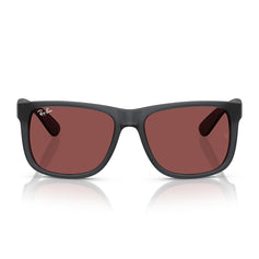 Ray-Ban Occhiali da Sole RB4165 687375 Justin Grigio Opale/Violetto Scuro Unisex