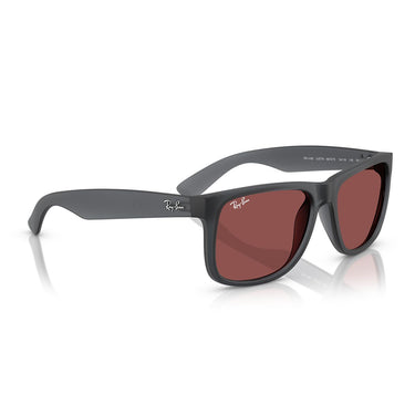 Ray-Ban Occhiali da Sole RB4165 687375 Justin Grigio Opale/Violetto Scuro Unisex 4