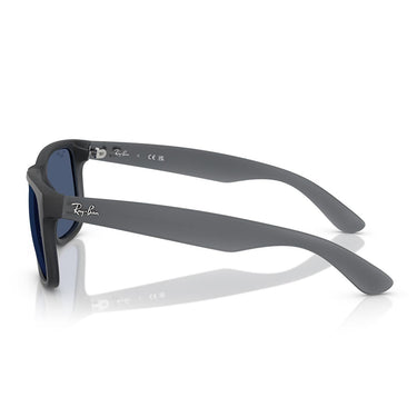 Ray-Ban Occhiali da Sole RB4165 687380 Justin Grigio Opale/Blu Scuro Unisex 2