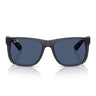Ray-Ban Occhiali da Sole RB4165 687380 Justin Grigio Opale/Blu Scuro Unisex