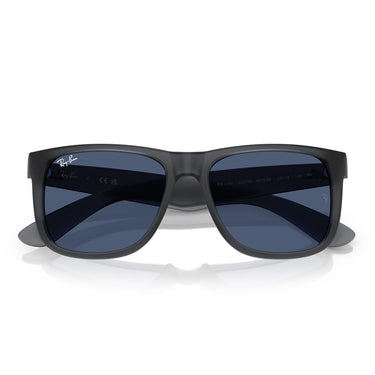 Ray-Ban Occhiali da Sole RB4165 687380 Justin Grigio Opale/Blu Scuro Unisex 4