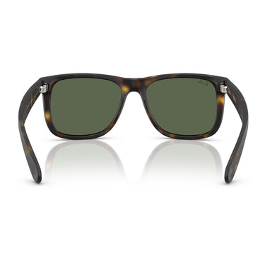 Ray-Ban Occhiali da Sole RB4165 865 71 Justin Gomma Marrone Verde Scuro Unisex 4