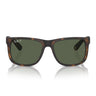 Ray-Ban Occhiali da Sole RB4165 865/9A Justin Marrone/Verde Scuro Unisex Polarizzati