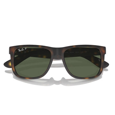 Ray-Ban Occhiali da Sole RB4165 865/9A Justin Marrone/Verde Scuro Unisex Polarizzati 5