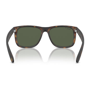 Ray-Ban Occhiali da Sole RB4165 865/9A Justin Marrone/Verde Scuro Unisex Polarizzati 3