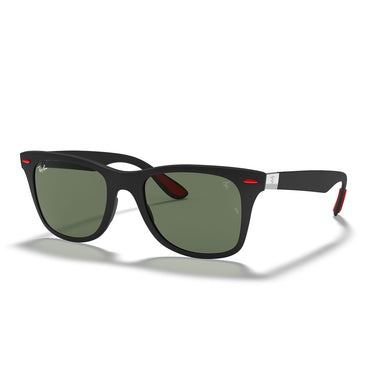 Ray-Ban Gafas de Sol RB4195M F60271 Ferrari Negro/Verde Unisex 2