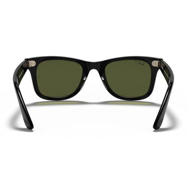 Ray-Ban Occhiali da Sole RB4340 601/58 Wayfarer Ease Nero/Verde G-15 Unisex Polarizzati