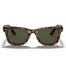 Ray-Ban Lunettes de Soleil RB4340 710 Wayfarer Ease Havana/Vert Unisexe
