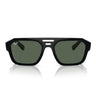 Ray-Ban Lunettes de Soleil RB4397 667771 Corrigan Noir-Vert Foncé Unisexe