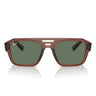 Ray-Ban Lunettes de Soleil RB4397 667882 Corrigan Marron-Vert Unisexe