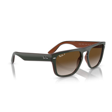 Ray-Ban Occhiali da Sole RB4407 6732T5 Verde Scuro/Marrone Unisex Polarizzati 5