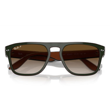 Ray-Ban Occhiali da Sole RB4407 6732T5 Verde Scuro/Marrone Unisex Polarizzati 6