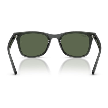 Ray-Ban Occhiali da Sole RB4420 691971 Grigio Trasparente Verde Scuro Unisex  4