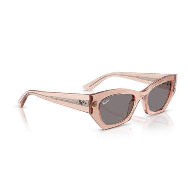 Ray-Ban Occhiali da Sole RB4430 692573 Zena Rosa Trasparente/Marrone Unisex