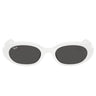 Ray-Ban Sonnenbrille RB4441D 677287 Weiß/Dunkelgrau Unisex