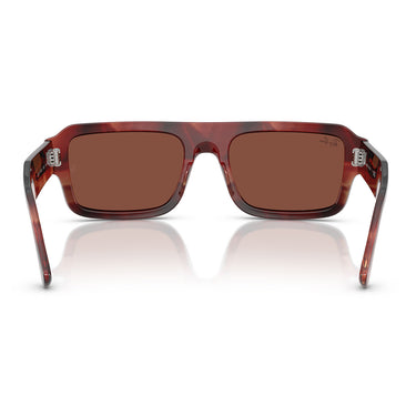 Ray-Ban Occhiali da Sole RB4454 1452C5 Flacko Marrone Rosso/Rosso Unisex 3