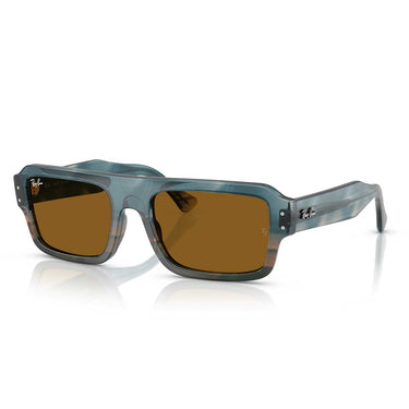 Ray-Ban Occhiali da Sole RB4454 145333 Lukas Marrone Blu/Marrone Unisex 1