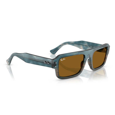Ray-Ban Occhiali da Sole RB4454 145333 Lukas Marrone Blu/Marrone Unisex 4