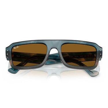 Ray-Ban Occhiali da Sole RB4454 145333 Lukas Marrone Blu/Marrone Unisex 5