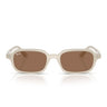 Ray-Ban Occhiali da Sole RB4455 680873 Zuri Bianco Cloudy Warm Marrone Scuro Unisex 