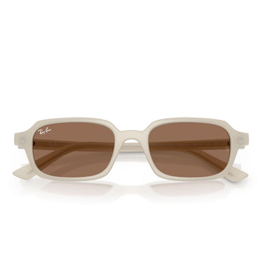 Ray-Ban Occhiali da Sole RB4455 680873 Zuri Bianco Cloudy Warm Marrone Scuro Unisex 5