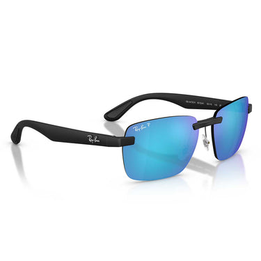 Ray-Ban Occhiali da Sole RB4470CH 601SA1 Sabbia Nero/Blu Unisex Polarizzati 4