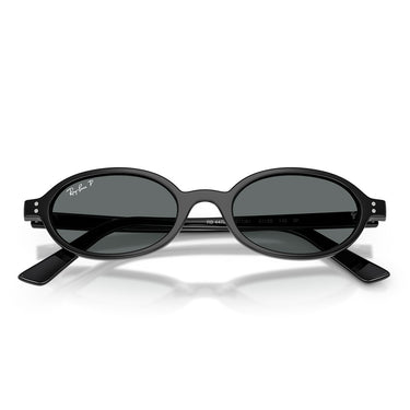 Ray-Ban Occhiali da Sole RB4472 667781 Nero/Grigio Scuro Unisex Polarizzati 5