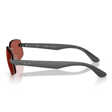 Ray-Ban Occhiali da Sole RB4475CH 60171B Sabbia Grigio/Rosso Unisex Polarizzati 2
