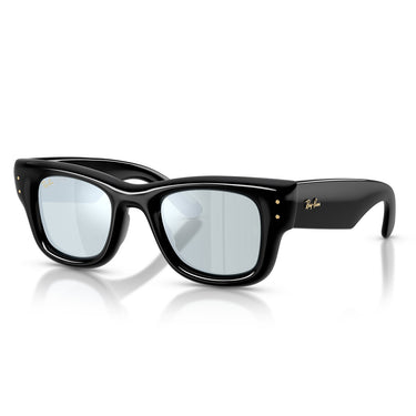 Ray-Ban Occhiali da Sole RB4940 601 30 Wayfarer Puffer X ASAP Rocky Nero Argento Specchiato Unisex  2