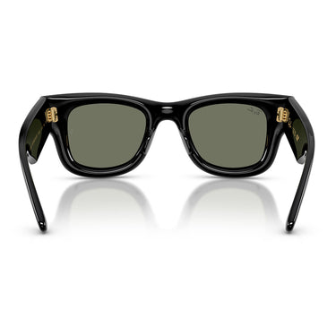 Ray-Ban Occhiali da Sole RB4940 601 30 Wayfarer Puffer X ASAP Rocky Nero Argento Specchiato Unisex  4