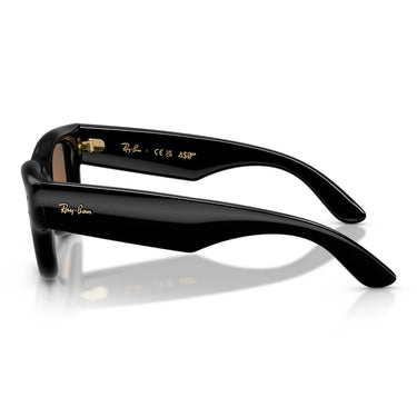 Ray-Ban Occhiali da Sole RB4940 601/6Q Wayfarer Puffer X ASAP Rocky Nero/Marrone Specchiato Arancione Unisex 2