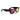 Ray-Ban Occhiali da Sole RB4940 601/6Q Wayfarer Puffer X ASAP Rocky Nero/Marrone Specchiato Arancione Unisex 4