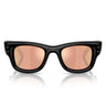 Ray-Ban Occhiali da Sole RB4940 601/7J Wayfarer Puffer X ASAP Rocky Nero/Marrone Specchiato Unisex