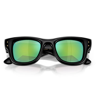 Ray-Ban Occhiali da Sole RB4940 601 8N Wayfarer Puffer X ASAP Rocky Nero Verde Specchiato 632 Unisex  5