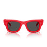 Ray-Ban Lunettes de Soleil RB4940B 686187 Wayfarer Puffer X ASAP Rocky Rouge Avec Strass Ultra Noir Unisexe