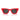 Ray-Ban Occhiali da Sole RB4940B 686187 Wayfarer Puffer X ASAP Rocky Rosso Con Strass Ultra Black Unisex