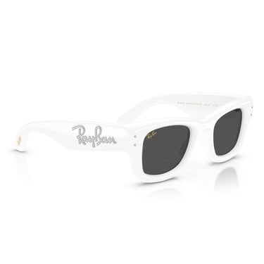 Ray-Ban Sunglasses RB4940B 686387 Wayfarer Puffer X ASAP Rocky White With Rhinestones/Ultra Black Unisex 5