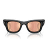 Ray-Ban Occhiali da Sole RB4940B 68647J Wayfarer Puffer X ASAP Rocky Nero con Strass Marrone Scuro Specchiato Rosé Unisex 