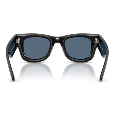 Ray-Ban Occhiali da Sole RB4940B 686480 Wayfarer Puffer X ASAP Rocky Nero con Strass Blu Scuro Unisex 3