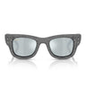 Ray-Ban Occhiali da Sole RB4940BP 686530 Wayfarer Puffer X ASAP Rocky Nero con Strass/Verde Specchiato Argento Unisex
