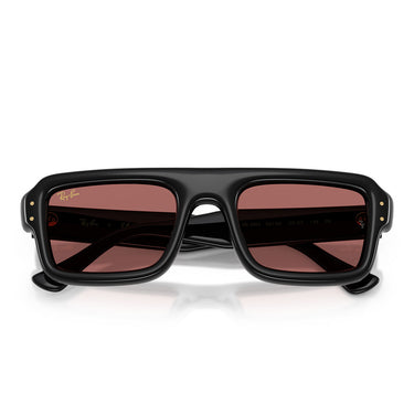 Ray-Ban Occhiali da Sole RB4954 601/69 Flacko Puffer X ASAP Rocky Nero/Violetto Scuro Unisex 5