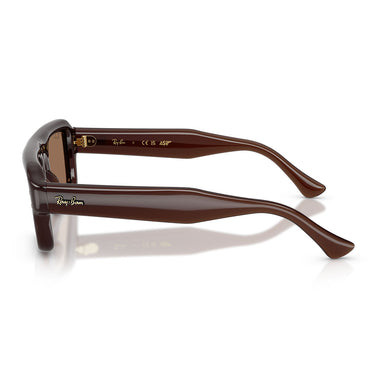 Ray-Ban Occhiali da Sole RB4954 689673 Flacko Puffer X ASAP Rocky Marrone Scuro/Marrone Scuro Unisex 2