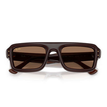 Ray-Ban Occhiali da Sole RB4954 689673 Flacko Puffer X ASAP Rocky Marrone Scuro/Marrone Scuro Unisex 5
