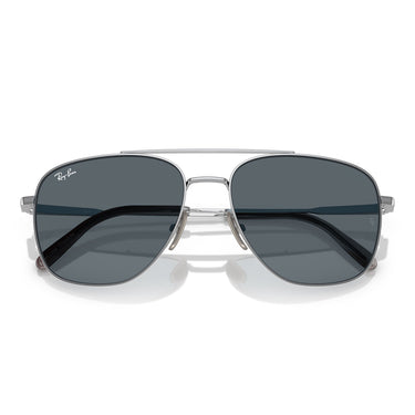 Ray-Ban Occhiali da Sole RB8097 9209R5 William Titanium Argento/Blu Unisex 5