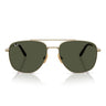 Ray-Ban Lunettes de Soleil RB8097 926531 William Titane Or/Vert Unisexe