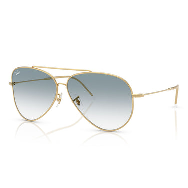 Ray-Ban Occhiali da Sole RBR0101S 001/79 Aviator Reverse Oro Arista/Blu Sfumato Trasparente Unisex 1