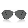 Ray-Ban Lunettes de Soleil RBR0101S 002-GR Aviator Reverse Noir-Gris Foncé Unisexe