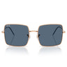 Ray-Ban Sunglasses RBR0104S 92023A Square Reverse Rose Gold/Dark Blue Women