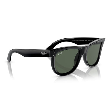 Ray-Ban Occhiali da Sole RBR0502S 6677VR Wayfarer Reverse Nero-Verde Scuro Unisex 4